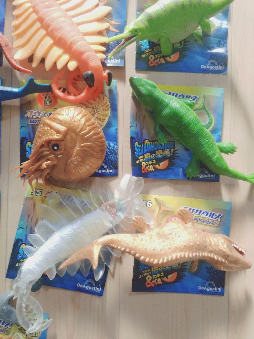 DeAgostini 海の恐竜アンドコー 17体　デアゴスティーニ　コンプリート