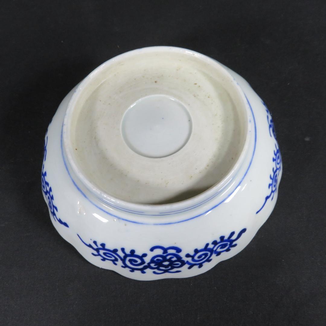 なます皿 5枚 古伊万里 麒麟 花唐草 江戸 明治 大正 希少