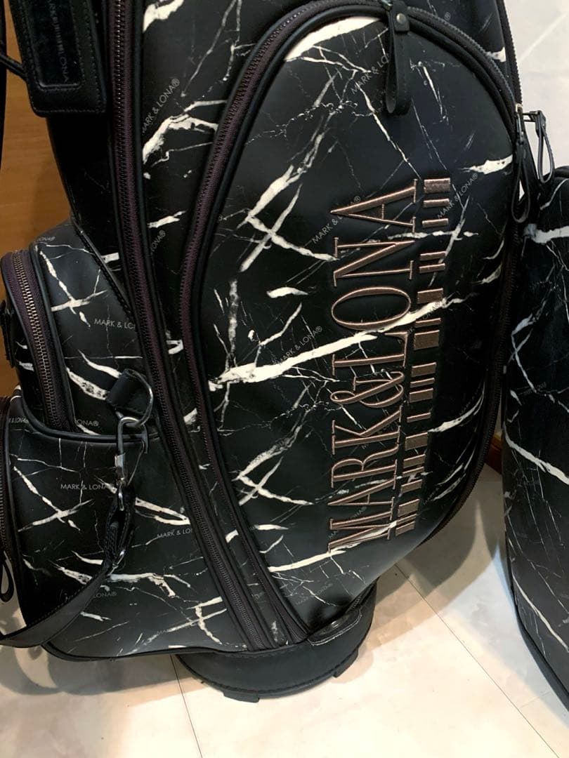 希少　即完売　マークアンドロナ　mark&lona キャディバッグ　大理石柄