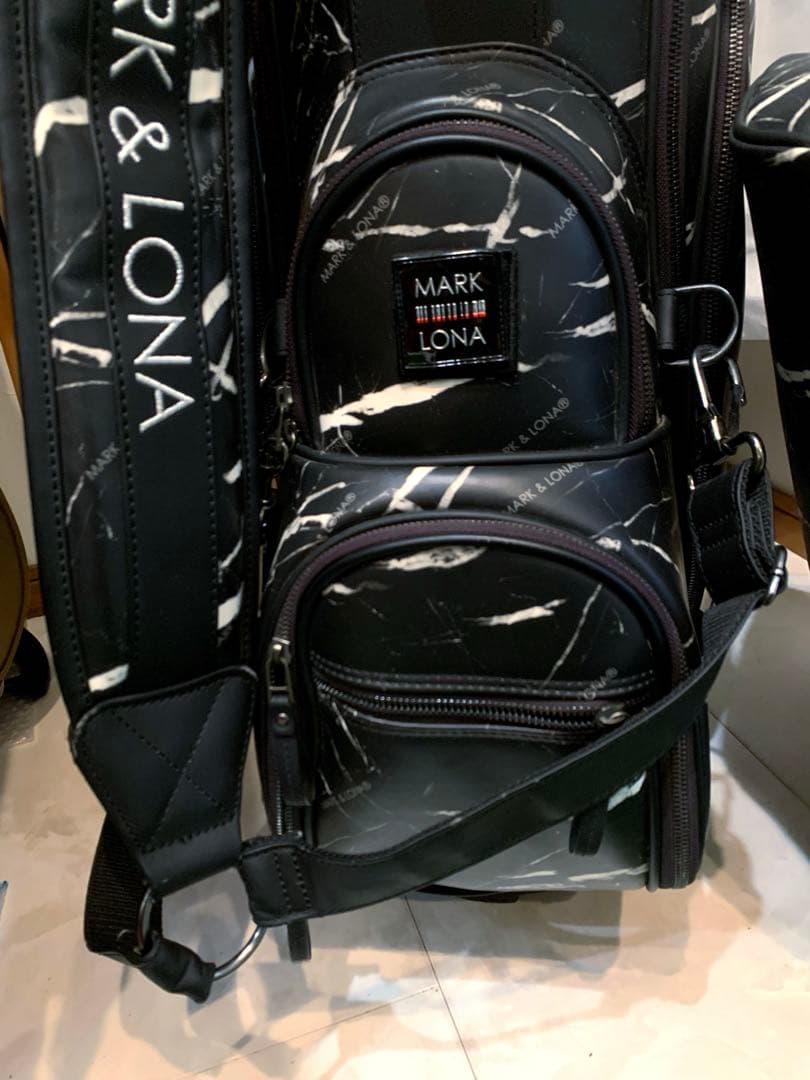 希少　即完売　マークアンドロナ　mark&lona キャディバッグ　大理石柄