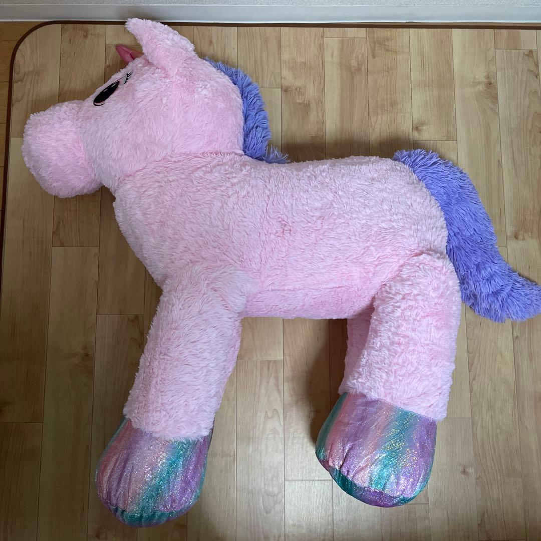 ユニコーン　特大ぬいぐるみ　ピンク色