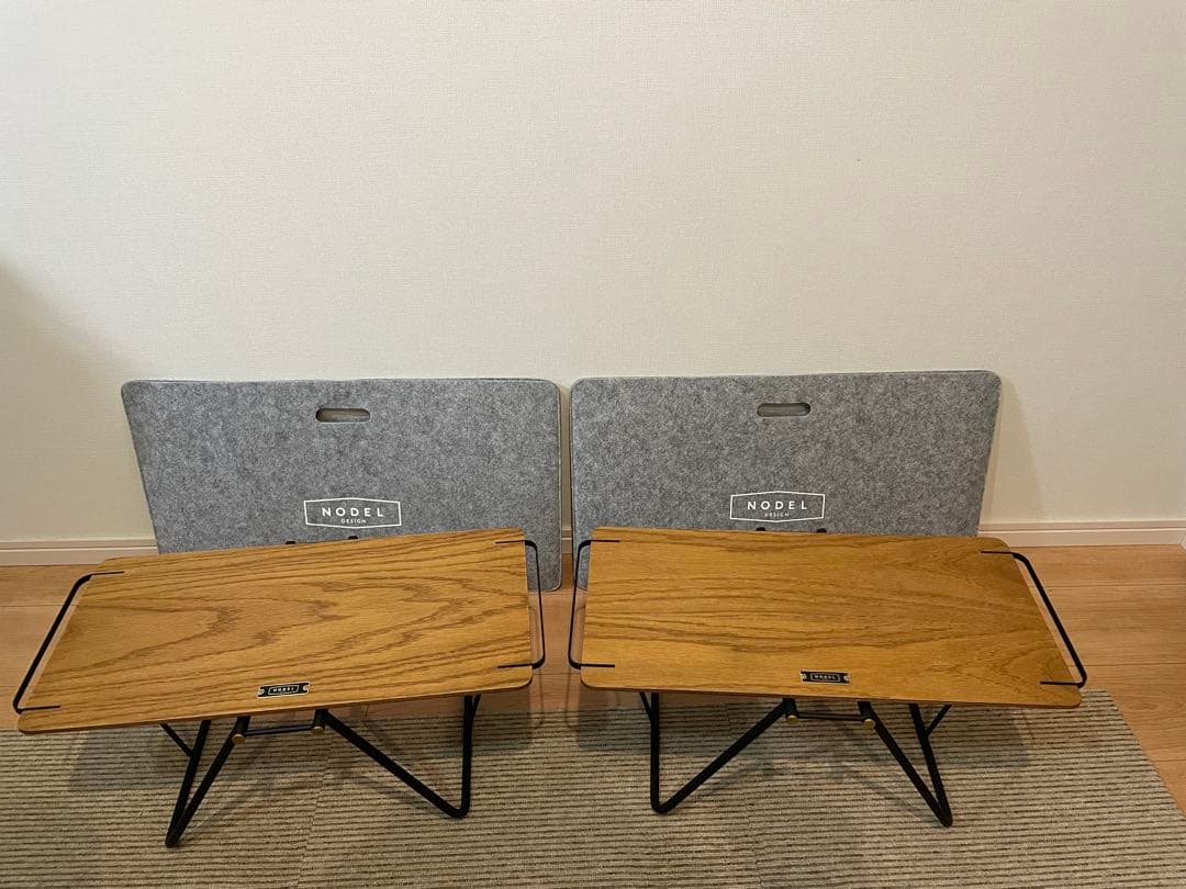 ノデルデザイン バタフライテーブル/S ビンテージオーク2個セットです。