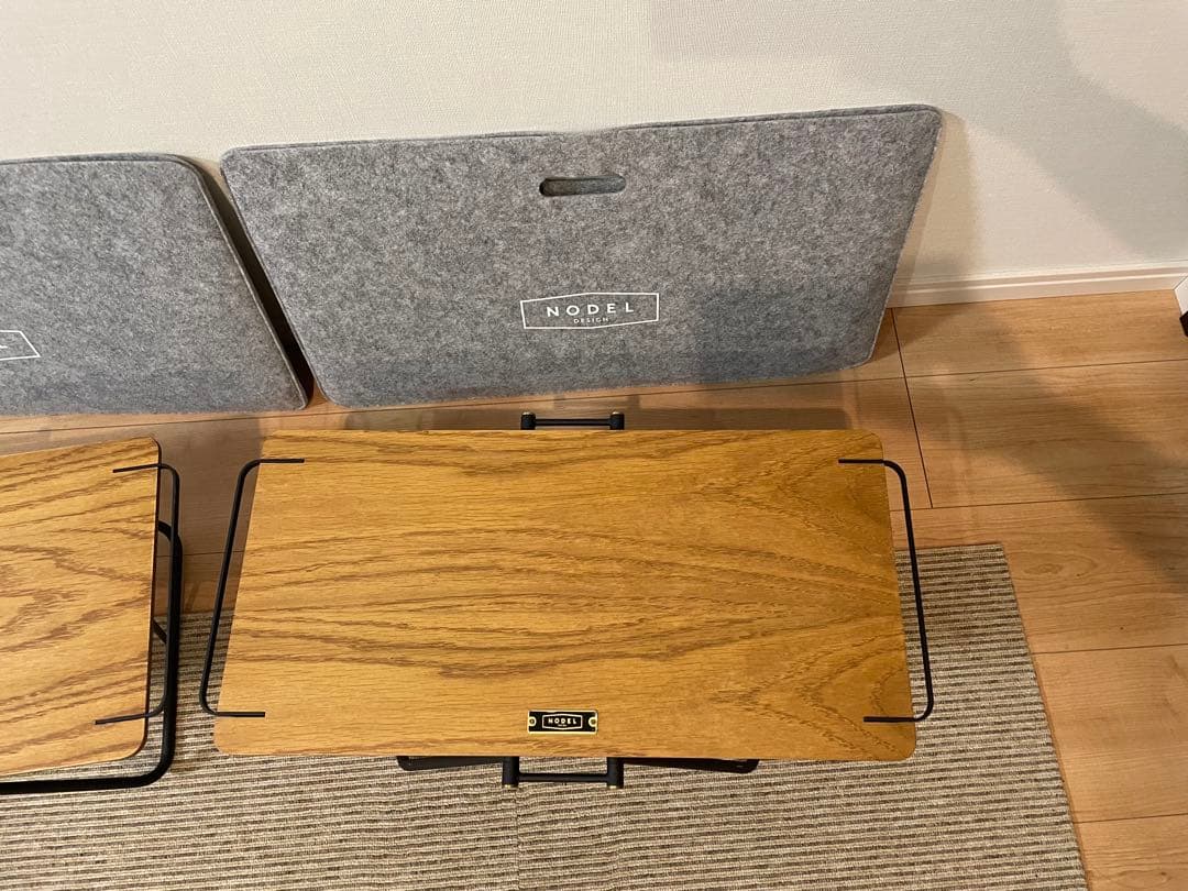 ノデルデザイン バタフライテーブル/S ビンテージオーク2個セットです。