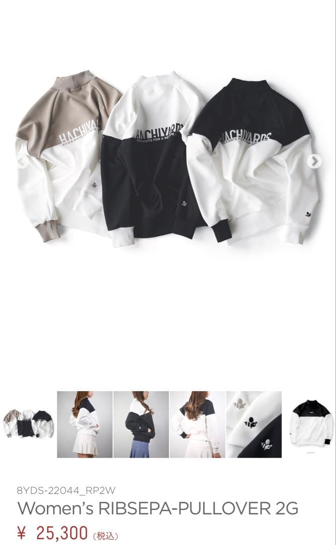 ハチヤーズRIBSEPA-PULLOVER 2G ／Mサイズ