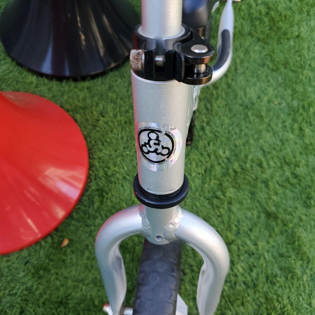 【動作良好】STRIDER PROバランスバイク 12インチ シルバー