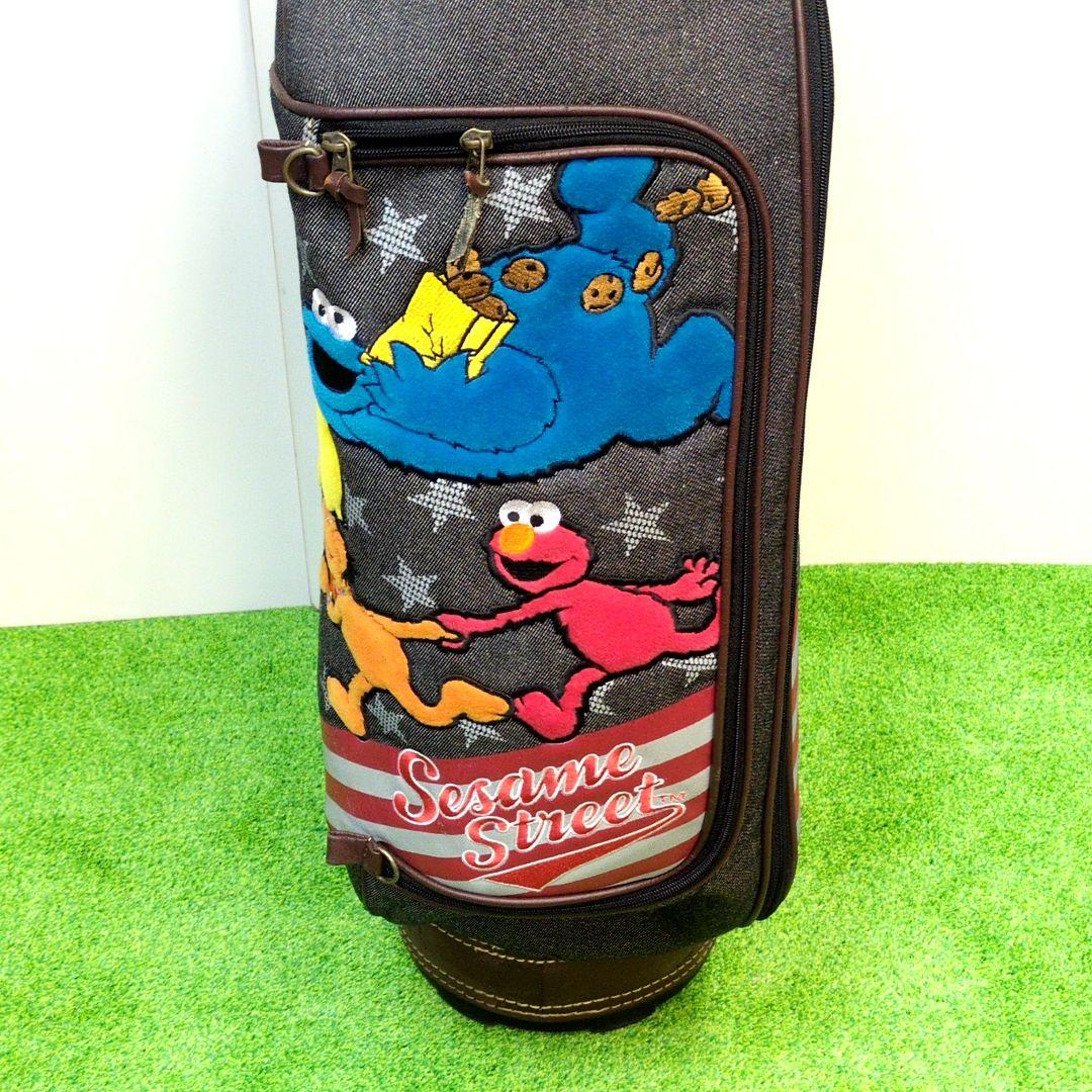 【希少品】 セサミストリート キャディバッグ　デニム　6分割　8インチ