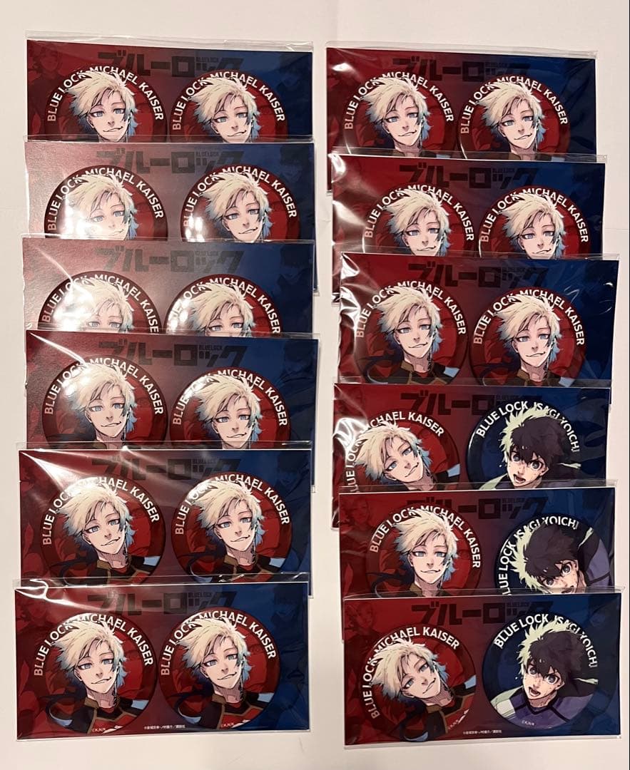 ブルーロック　伊勢丹　ミヒャエル・カイザー　潔世一　描き下ろし缶バッジ