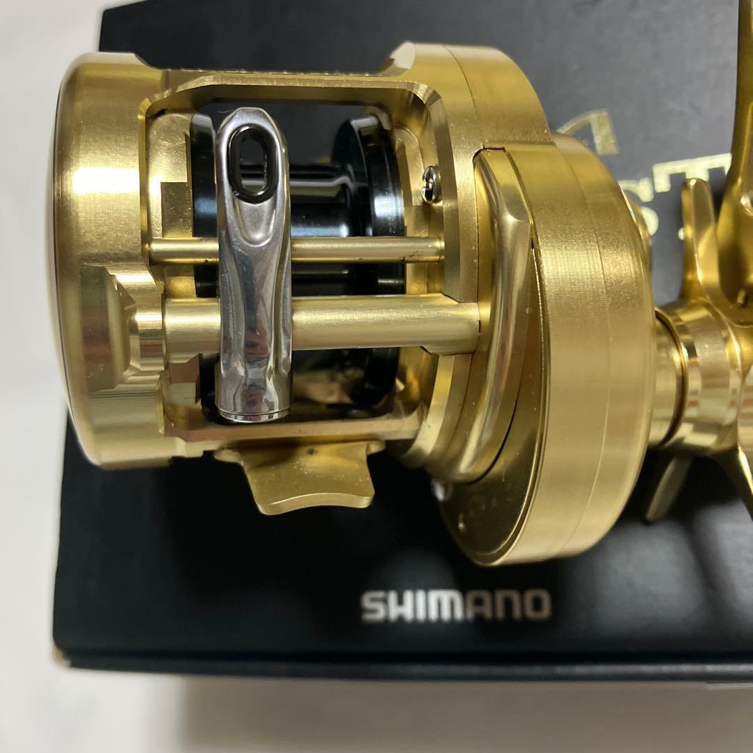 美品です　シマノ　14 オシアコンクエスト　201HG 夢屋ハンドルノブセット