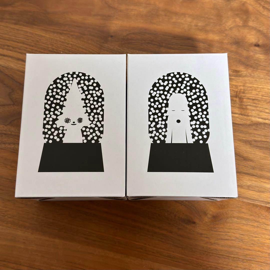 奈良美智「あおもり犬スノードーム」「森の子スノードーム」セット