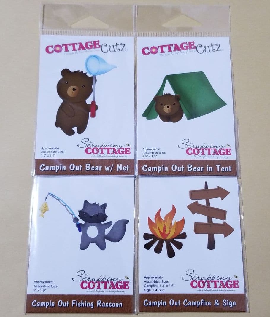 コテージカッツ　カッティングダイ　キャンプ　8ダイ