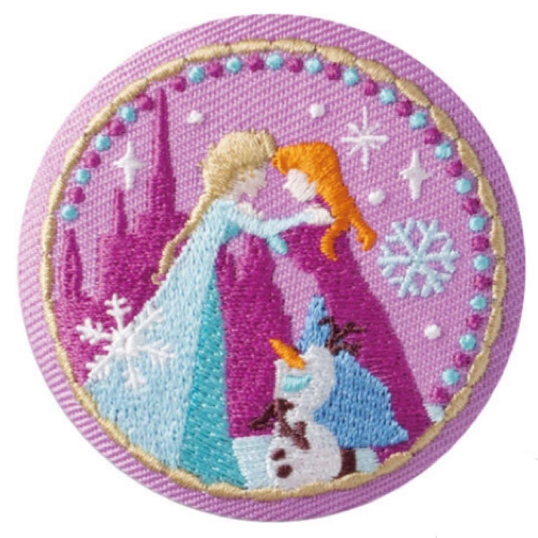 Disney Characters【アナと雪の女王】刺繍缶バッジ★ビスケット2