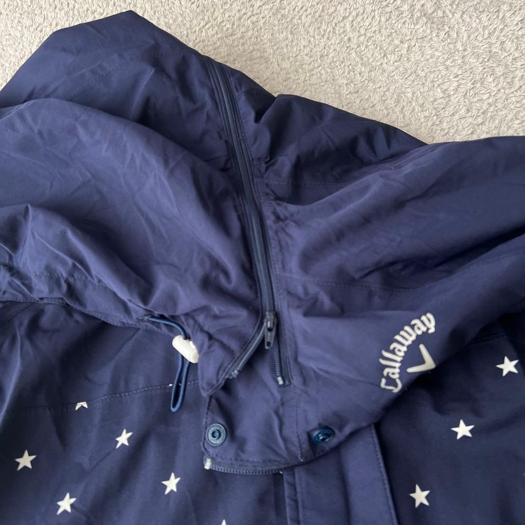 美品✨キャロウェイ4way Callaway 星柄レインウェア ネイビーLゴルフ