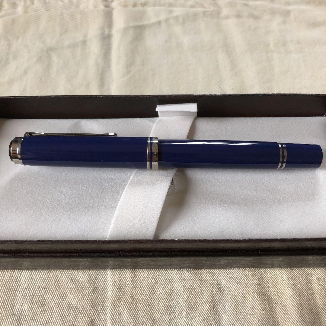 Pelikan ペリカン 廃盤万年筆 M805 ダークブルー　Fニブ　生産終了品