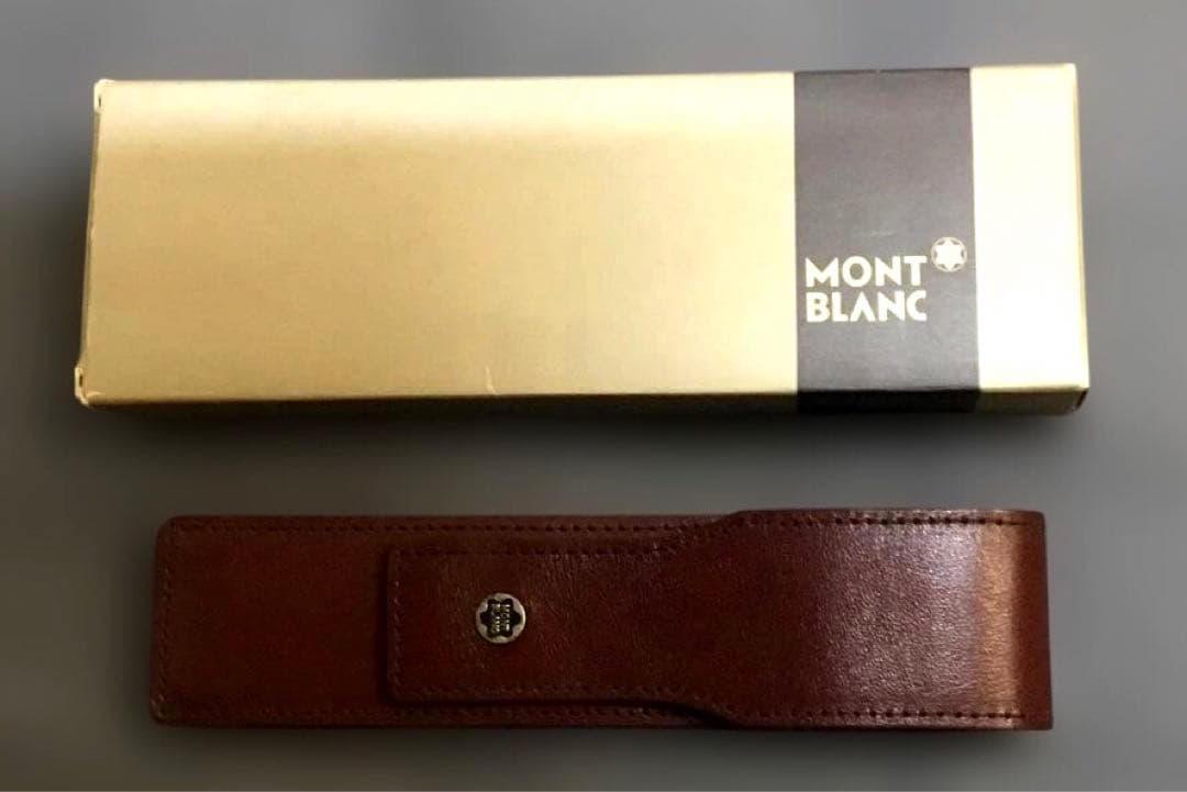 モンブラン　590ボールペンカレラと当時のモンブランペンケース