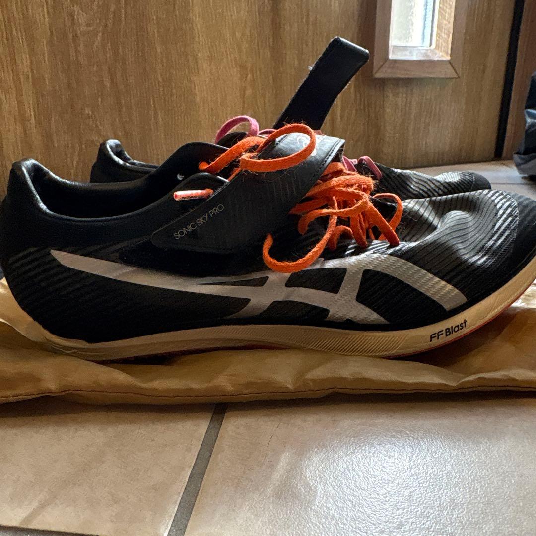 アシックス ソニックスカイプロ 27.0 黒 走幅跳 三段跳