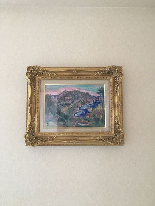 真作保証‼️ 小林和作 油絵 小笠原島 東京美術倶楽部鑑定証書付.