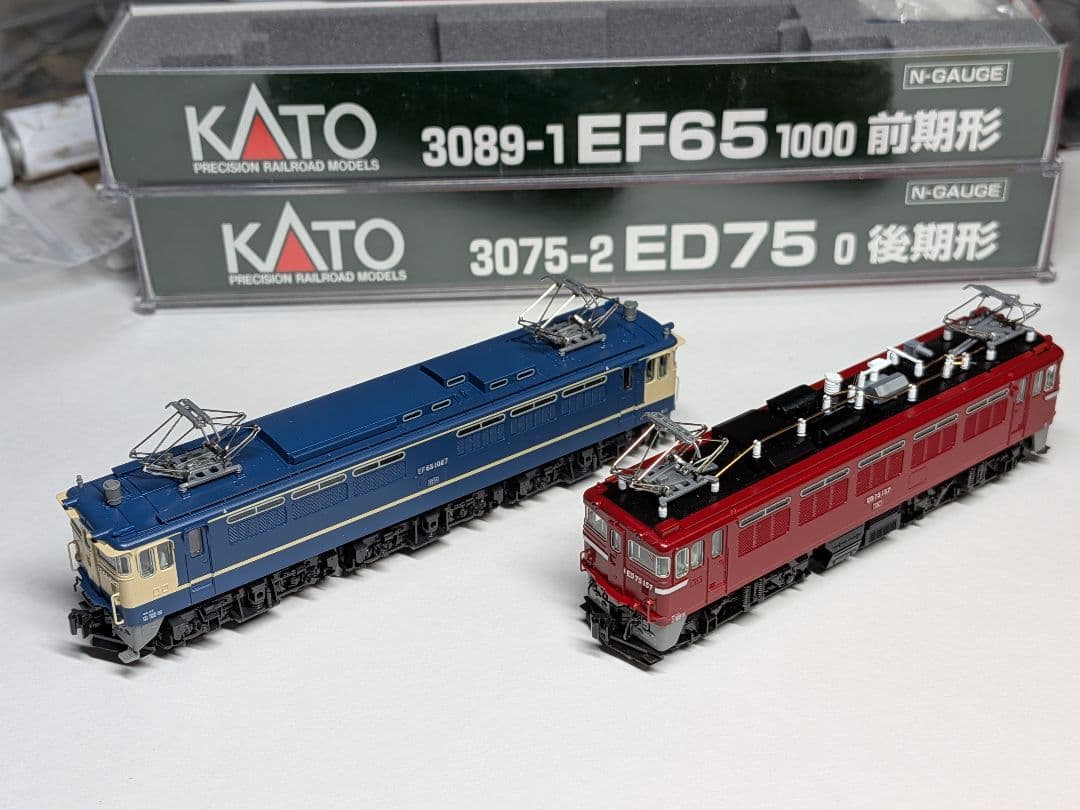 KATO3075-2 EF65 1000前期形 3089-1ED75 0後期型
