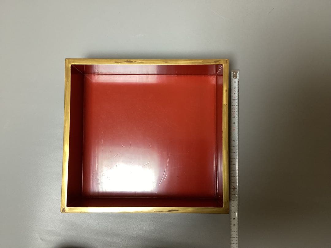 3 けやき　欅　八寸　五段重　重箱　(検) 玉杢　孔雀杢