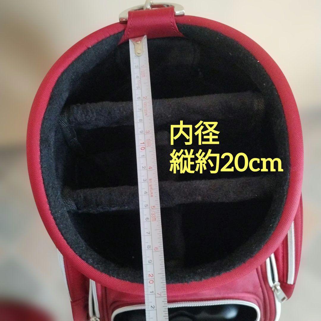 キャディバッグ キャスター付き 【使用1回のみ】 コンバース レッド 8.5型