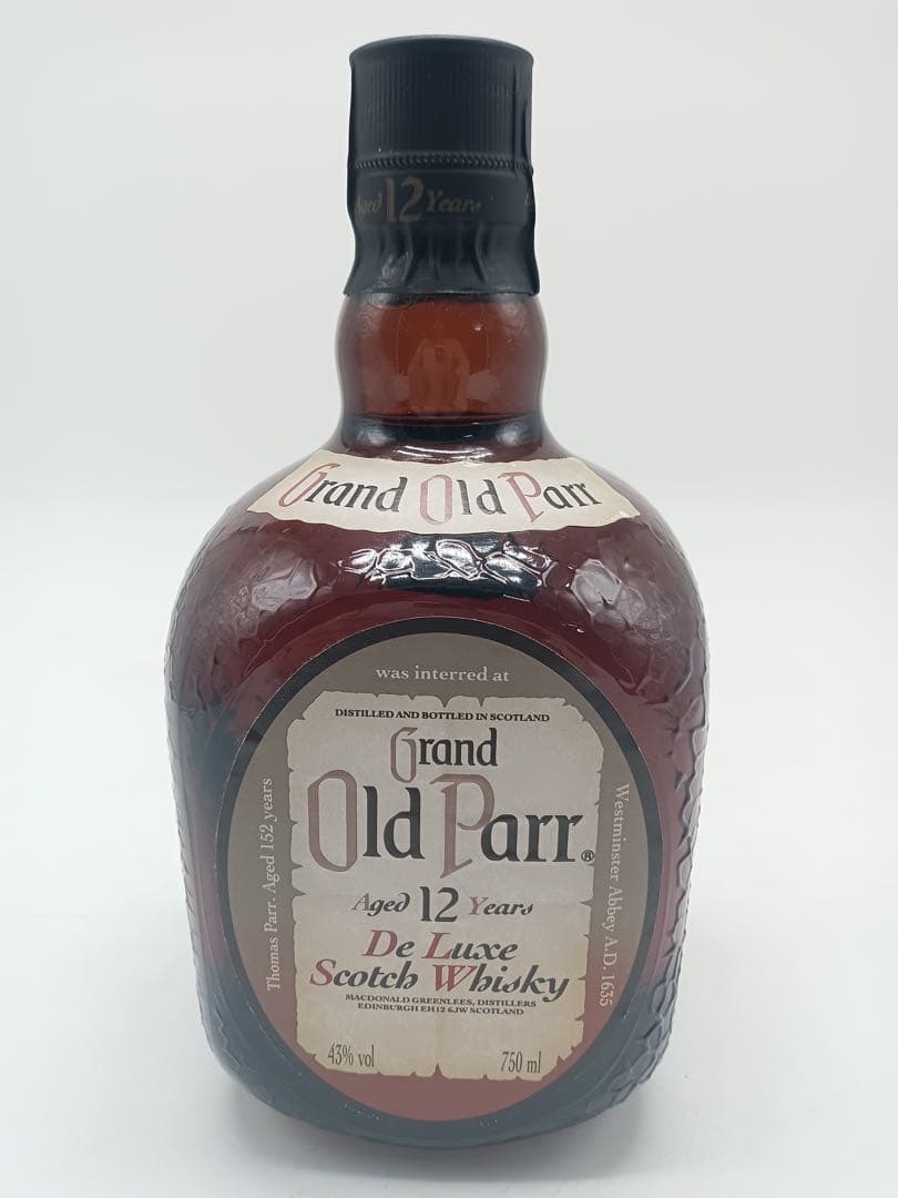 【未開栓】GRAND Old Parr 12年 オールドパー 3本 旧750ml