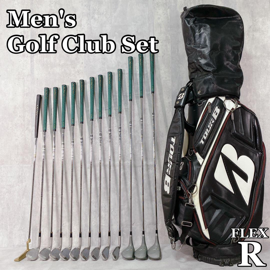T022 ゴルフクラブ メンズ フルセット 黒 初心者 ビギナー 練習 入門