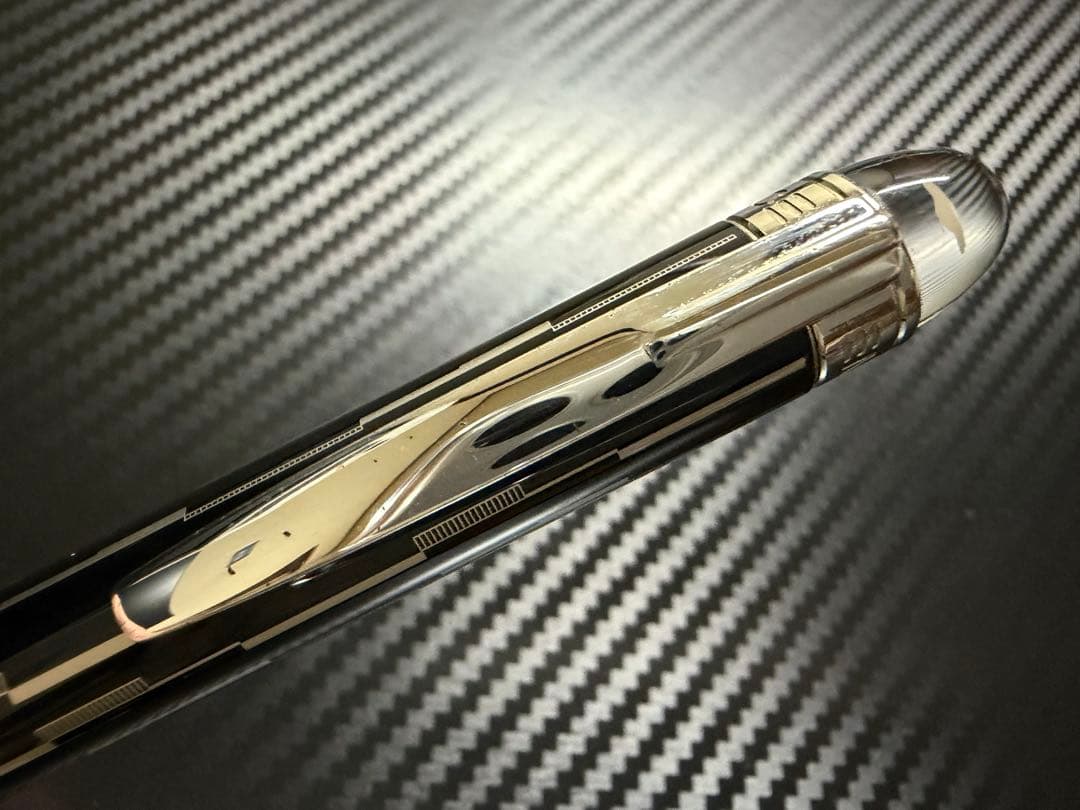 極美品 モンブラン スターウォーカー ブラックミステリー ボールペン