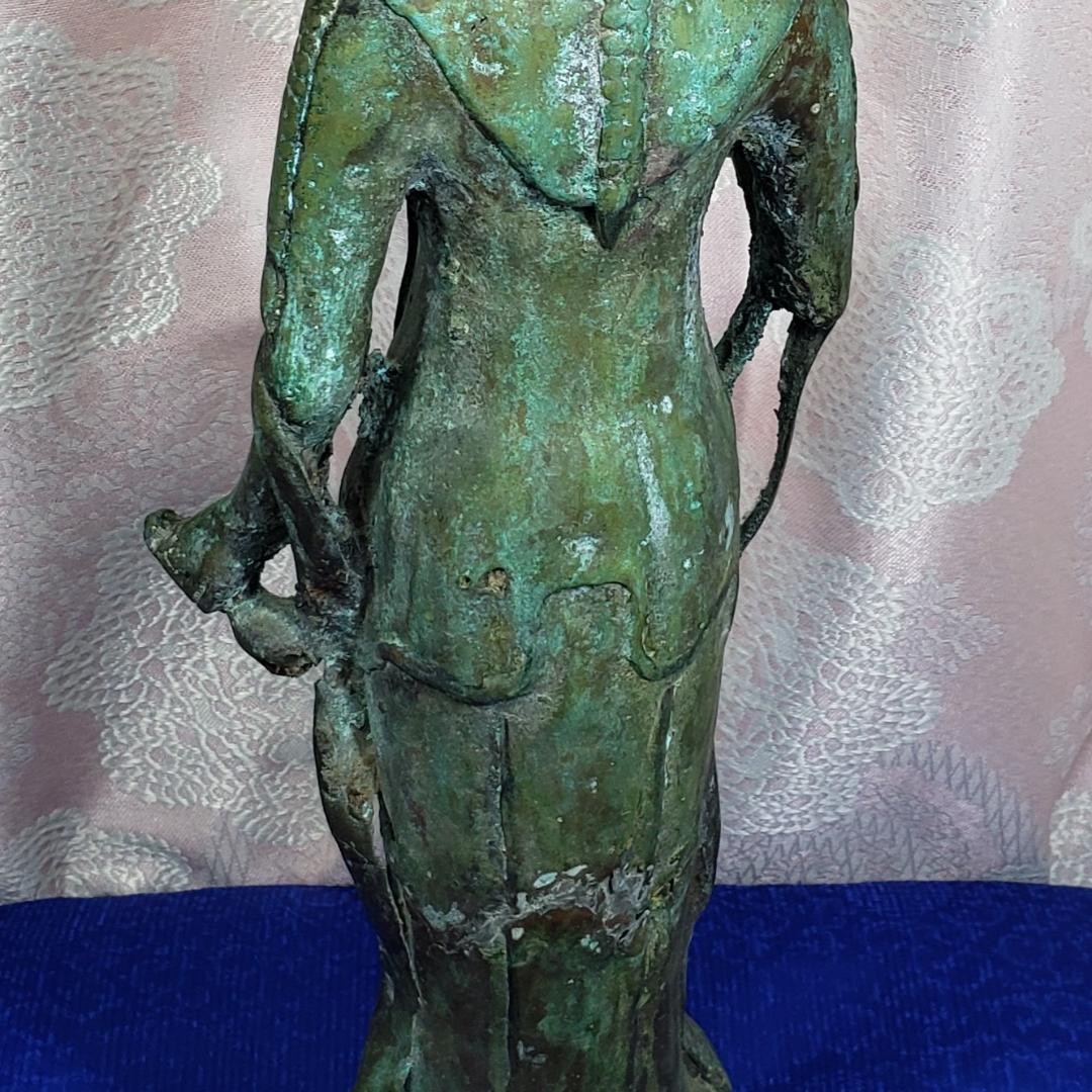 【博物館級】◆新羅金銅観音菩薩立像 新羅仏 仏像◆検）天平仏 飛鳥仏 空海