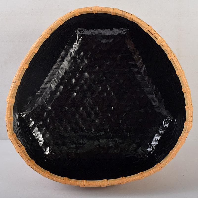 茶道具　長尾宗湖作　利休好　鱗形炭斗　堀内宗完(兼中斎)極め箱　V　R8844B