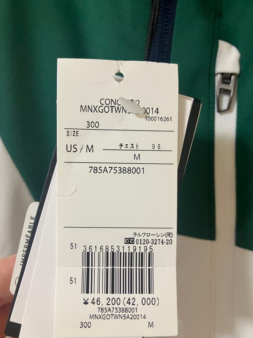 RLX ラルフローレン ゴルフ カラーブロック パッカブル ジャケット M 上着