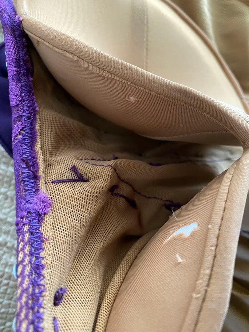 社交ダンス　ラテンドレス　紫　パープル