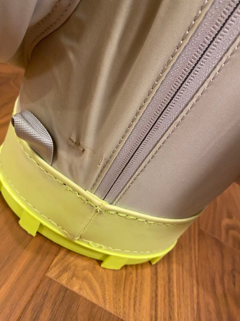 DESCENTE グレー/イエロー キャディバッグ