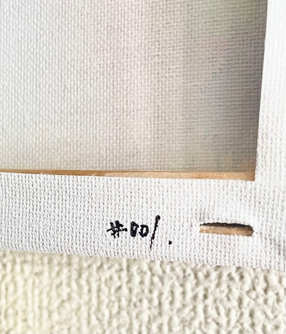 ［レア］唯一無二 手作業転写アート イラスト キャンバス インテリア 絵画