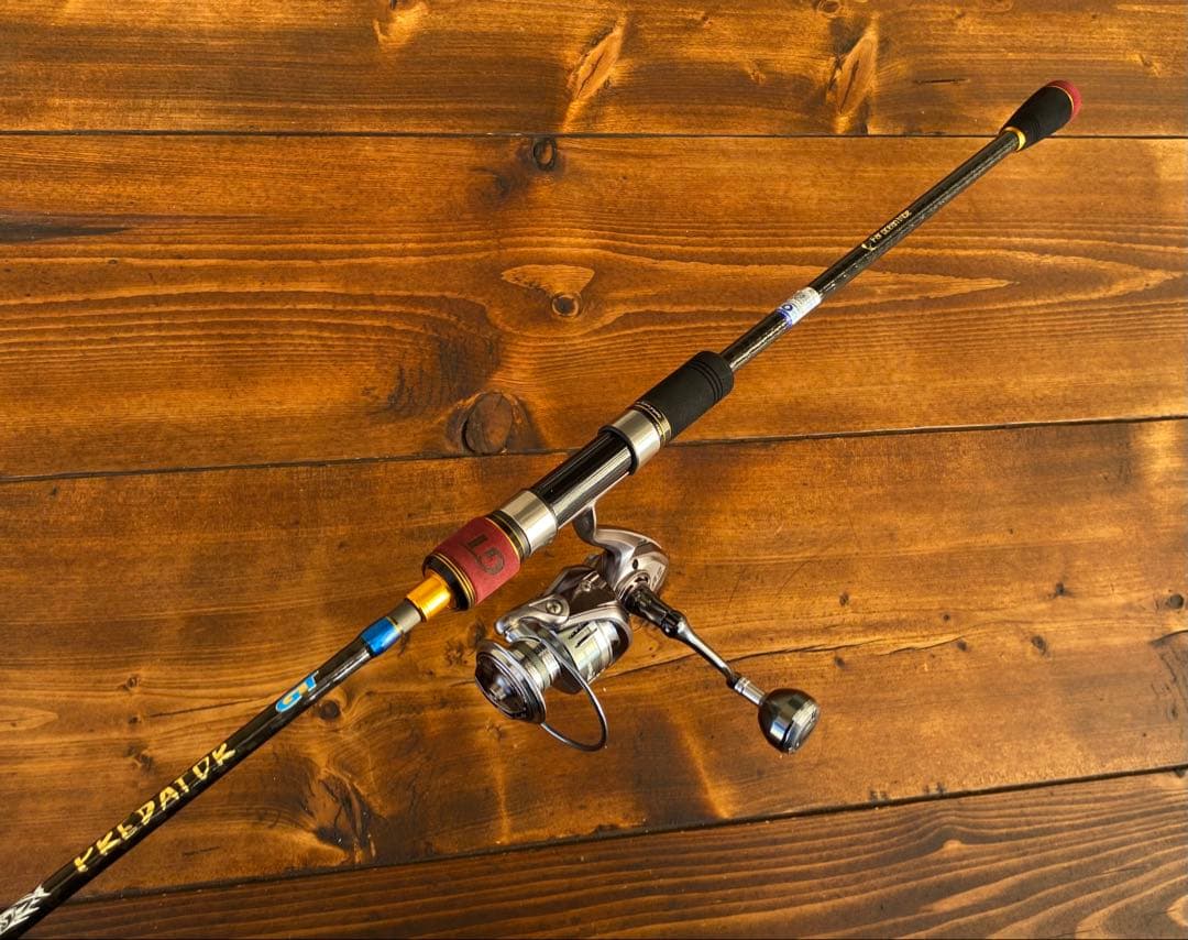 ジギングロッド　3ピースパックロッド　Fujiガイド タイラバ　4000番リール