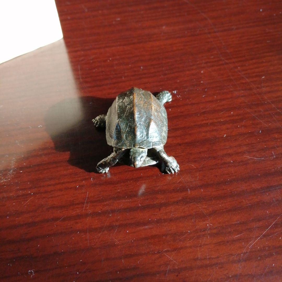 龍文堂安之介　銅製自在亀　5cm