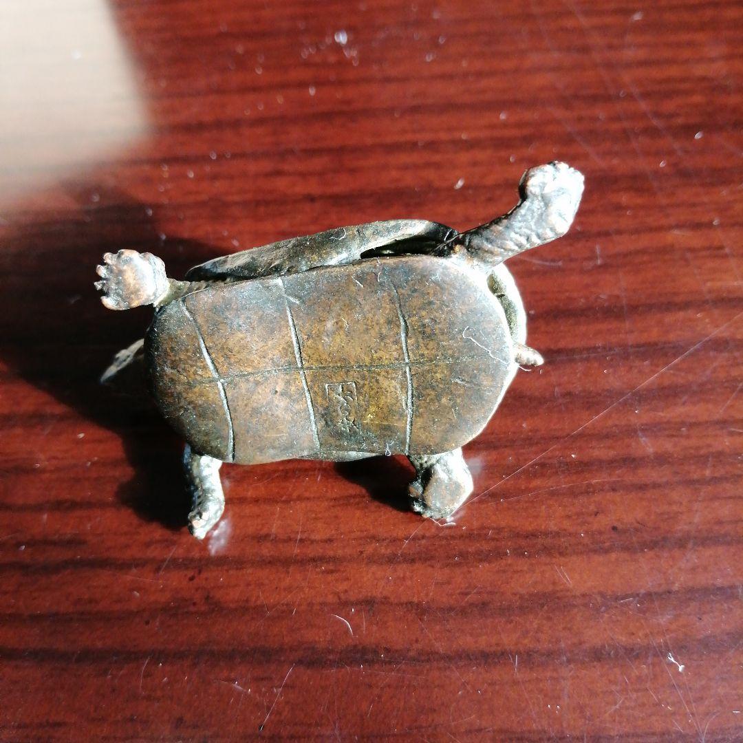 龍文堂安之介　銅製自在亀　5cm