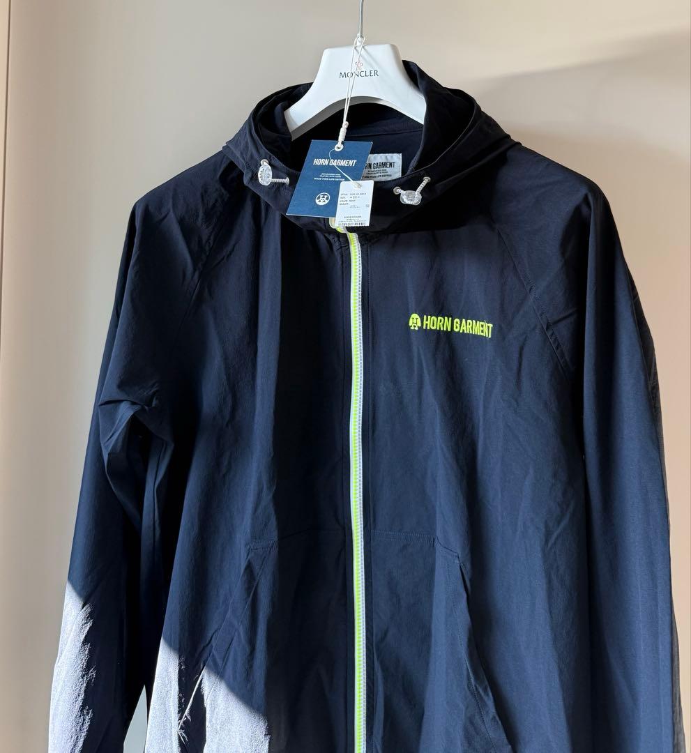 美品 ★ ホーンガーメント ナイロン パーカー ジャケット MARK&LONA