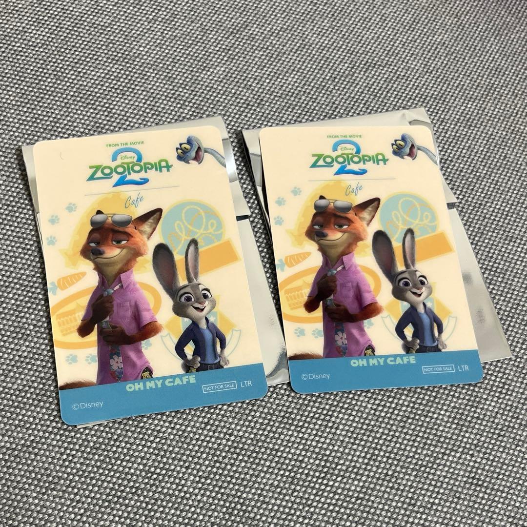 ズートピア2 オーマイカフェ 予約 特典 コレクションカード ニック