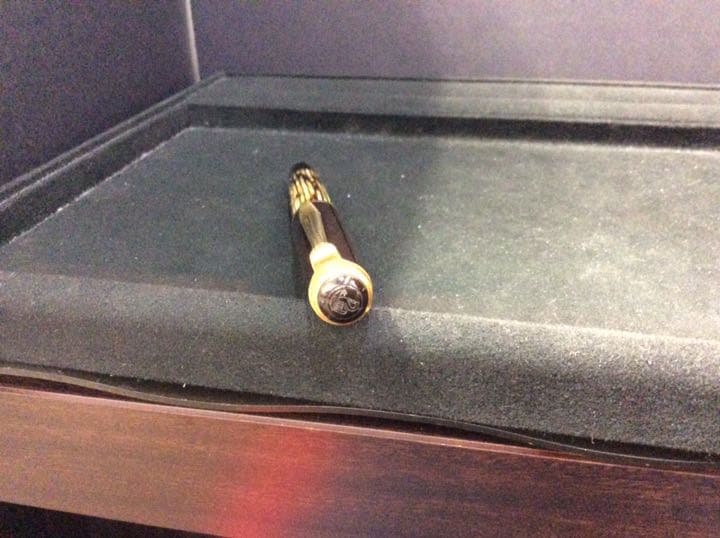 ペリカン万年筆スーべレーン茶縞M400. 1950年代