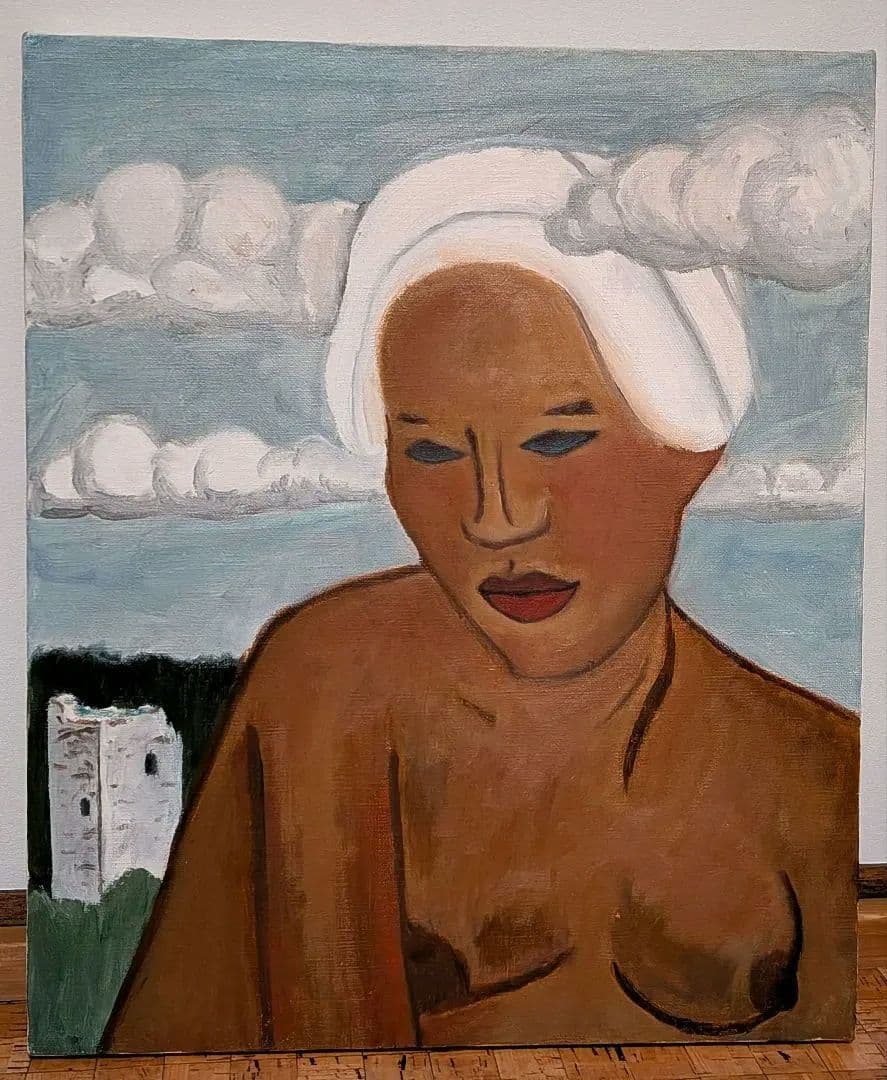 大きな女性　油彩画　F8号