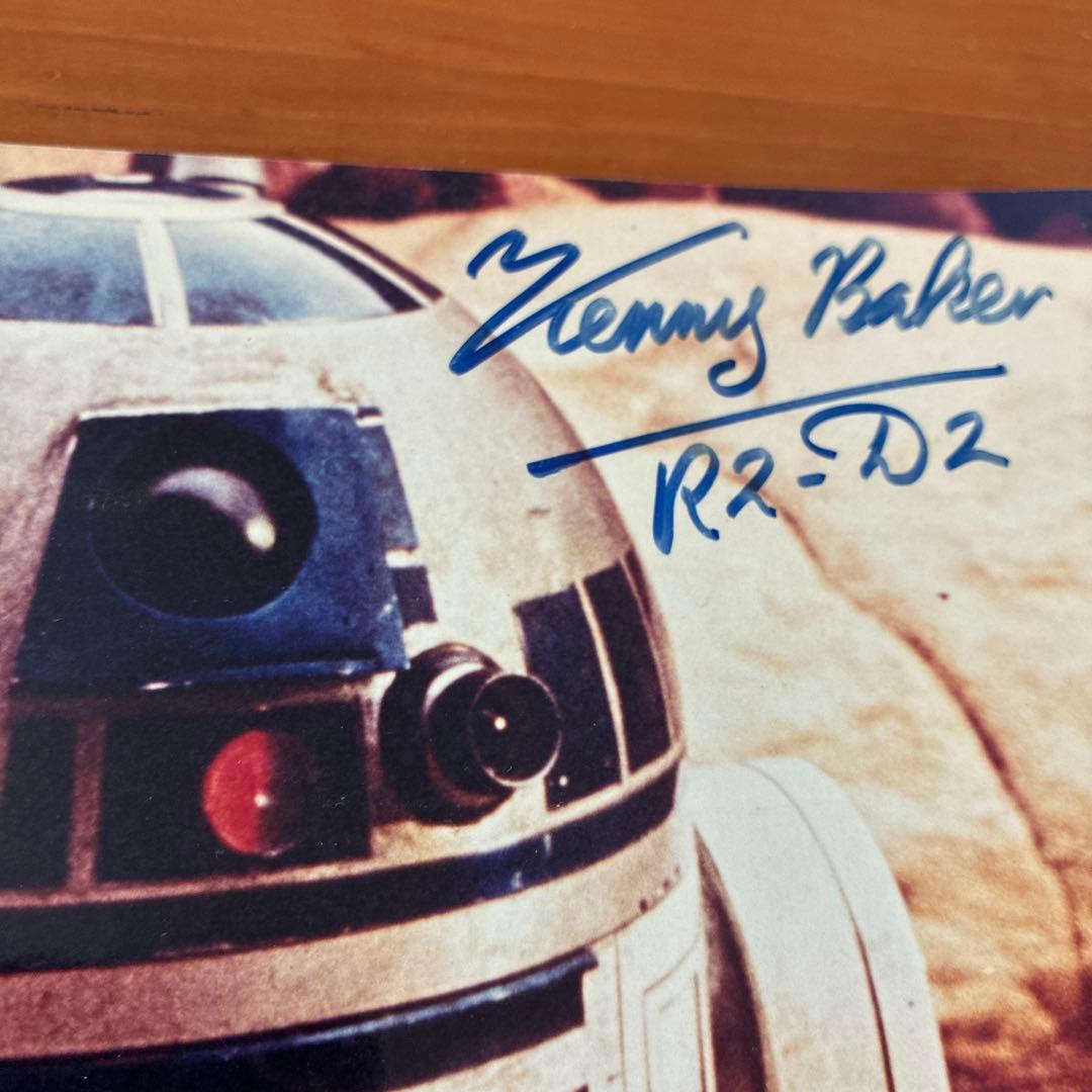 STARWARS R2D2 Kenny Baker サイン 写真