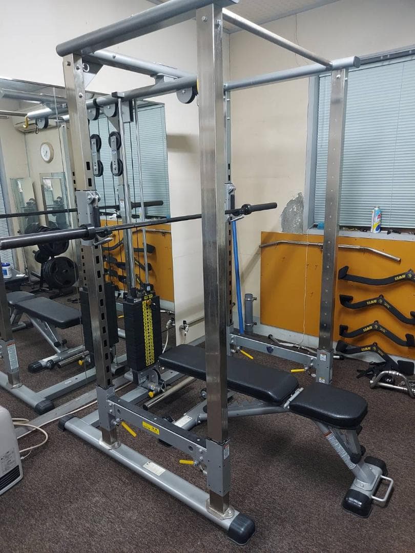 【値下げ】タフスタッフ、パワーラック、インクラインベンチ台、オリンピックバーなど