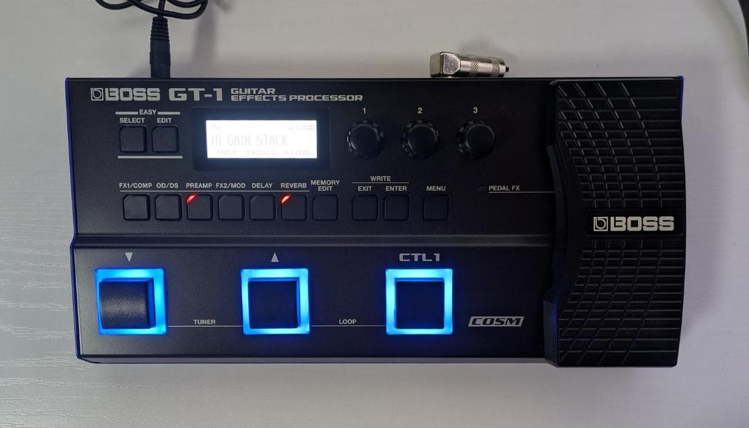 ギターエフェクター BOSS GT-1 純正アダプタ付き 中古