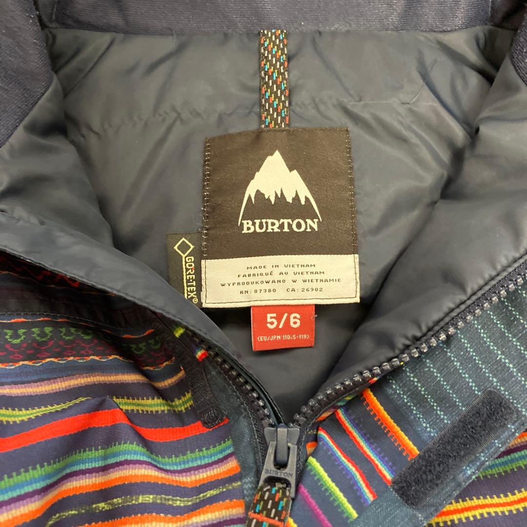 BURTON スノーウェア キッズ 子供 5/6T つなぎ GORE-TEX