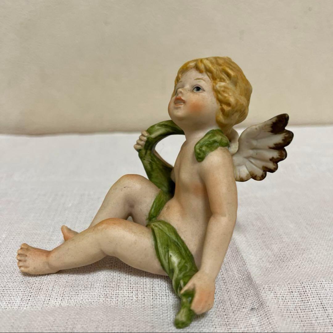 Lefton China 陶器 ヴィンテージ 天使 レフトン 社製 2体セット