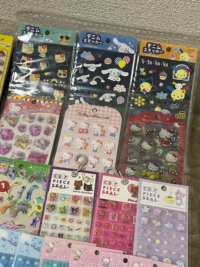 ボンボンドロップ コットンパフィ タイルシール おはじきシール まとめ売り 正規