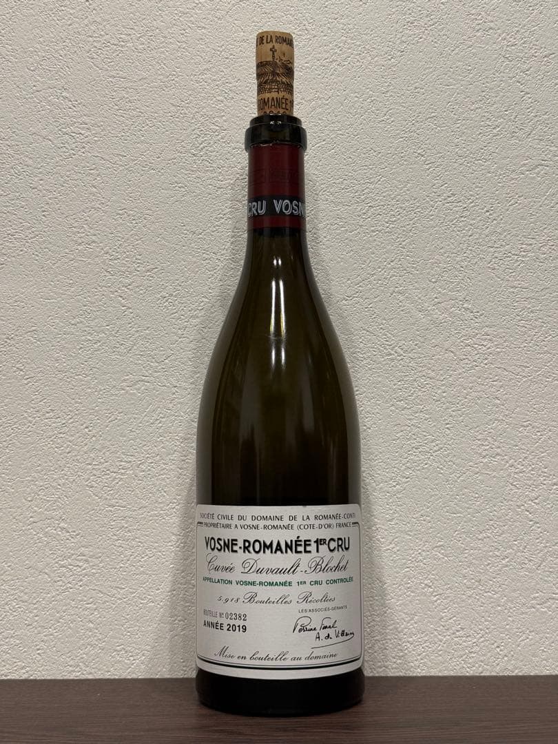 【空瓶コルク有】DRC ヴォーヌ・ロマネ1er Cru 2019ロマネ・コンティ