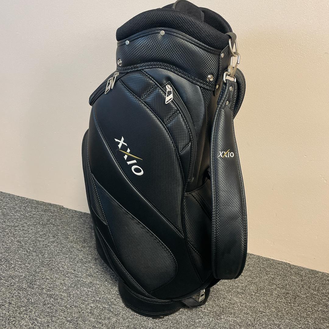 XXIO ゼクシオ キャディバッグ 5分割 カーボン調 ブラック 黒