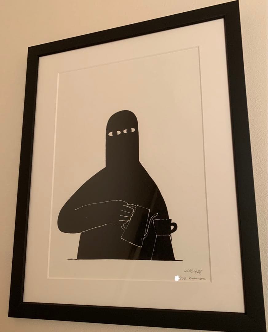 版画 Ly painter Coffee stand in the Painting