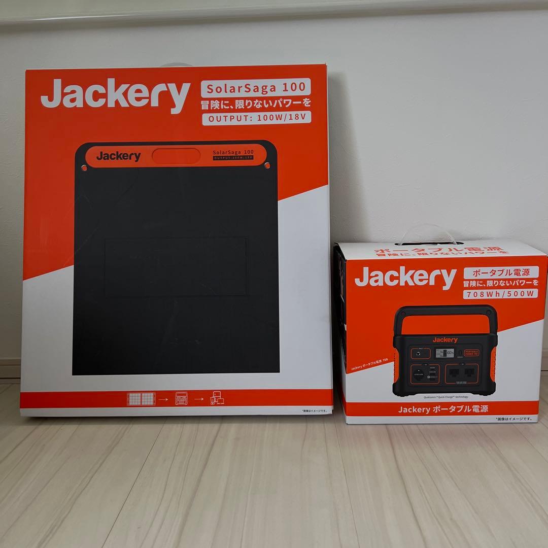 Jackery 708 SolarSaga 100 ポータブル電源セット