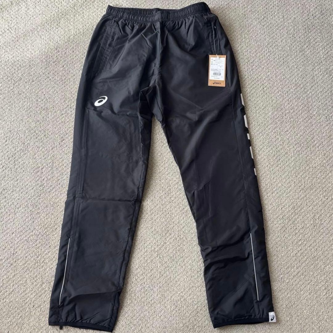 廃盤品！新品ASICS ウインドブレーカー 上下セット 黒ジャージ